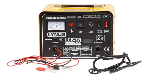 Carregador Bateria 10a Analogico 12v/24v Lynus Lcb-10